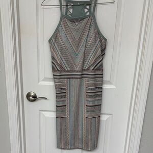 Prana Ardor Dress Agave Samba Green Neutral Athletic Stretch Size Small